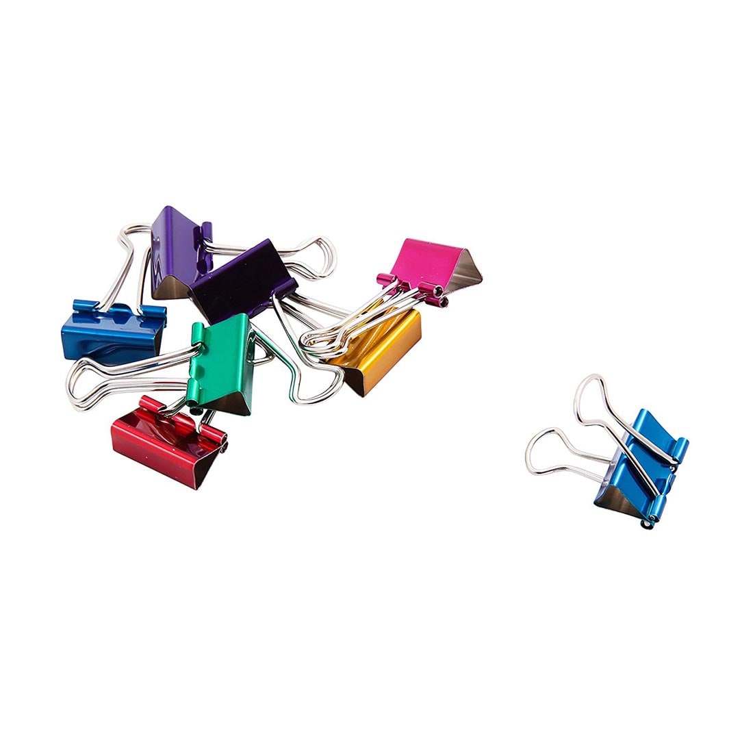 Colorful Metallic Binder Clips