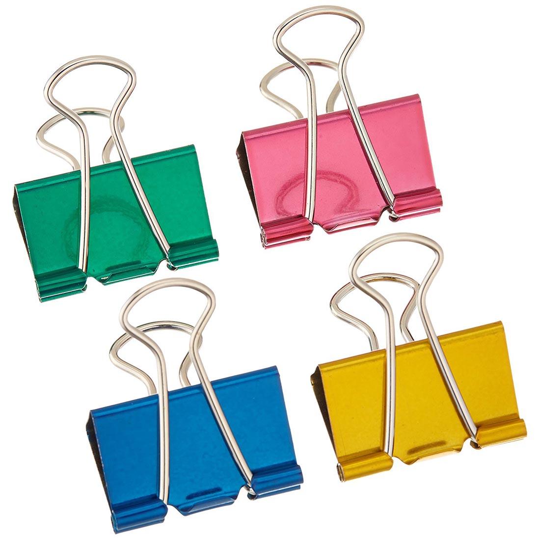 Colorful Metallic Binder Clips