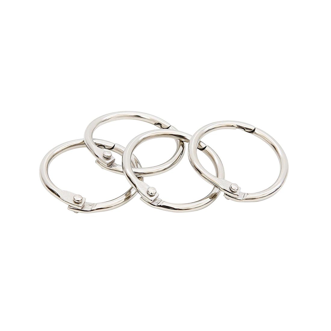 Four Silver Book Rings