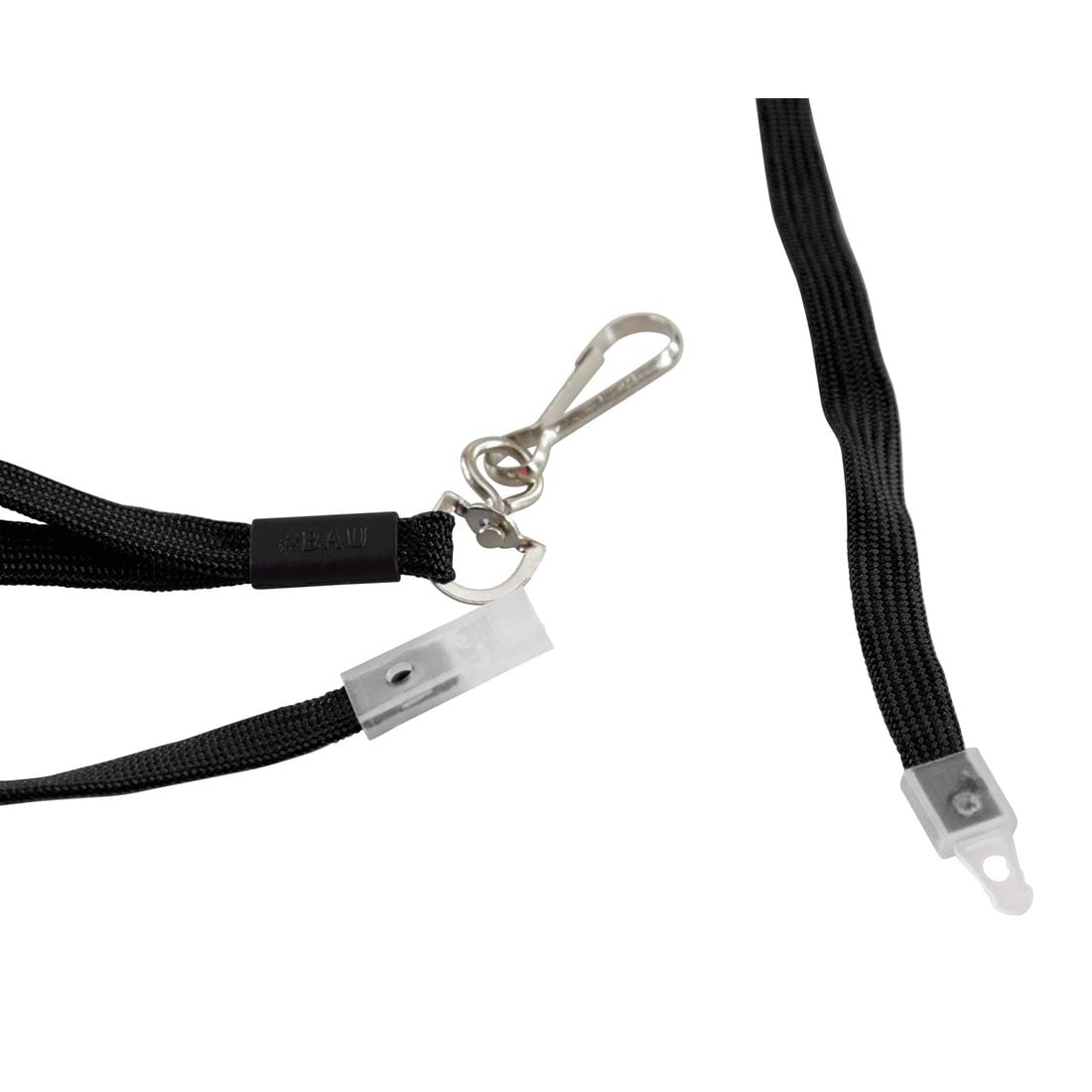 Black Breakaway Lanyard With Hook