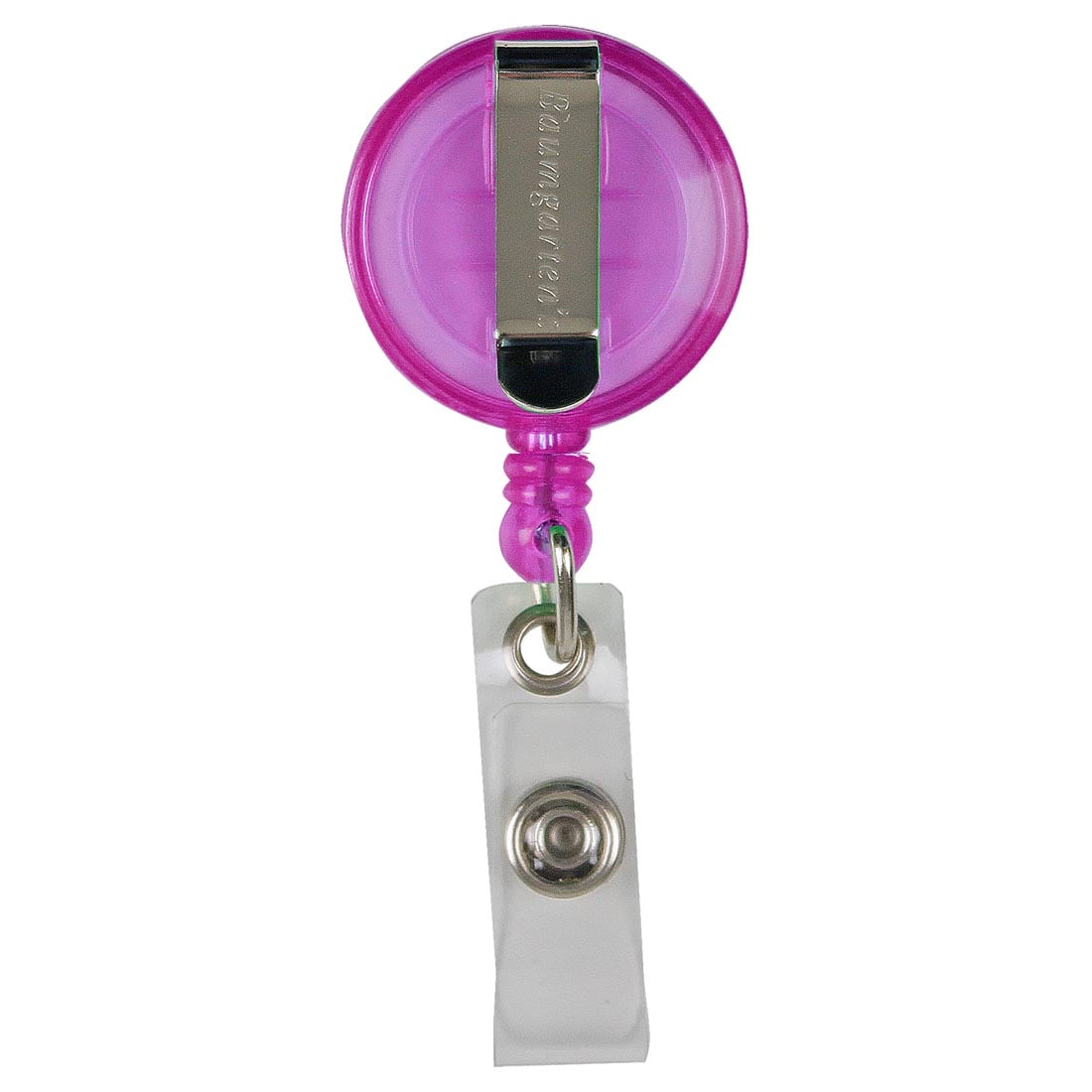 Translucent Raspberry ID Card Reel