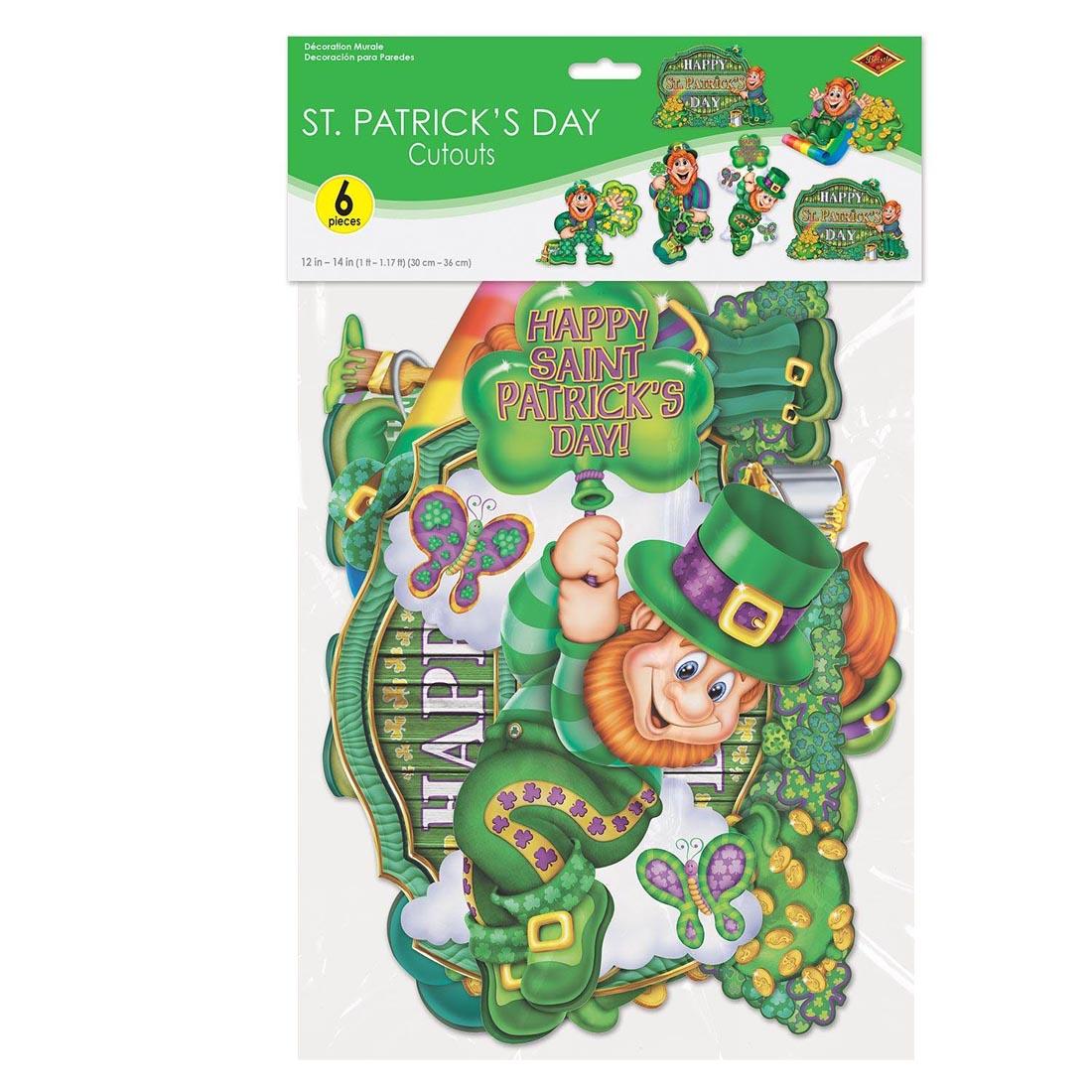 St. Patrick's Day Cut-Outs By Beistle Company in package