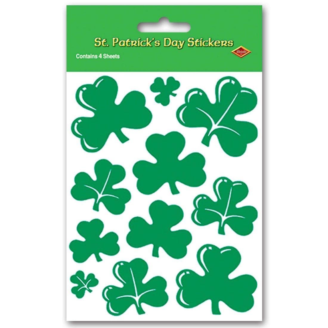 St. Patrick's Day Shamrock Stickers By Beistle Company