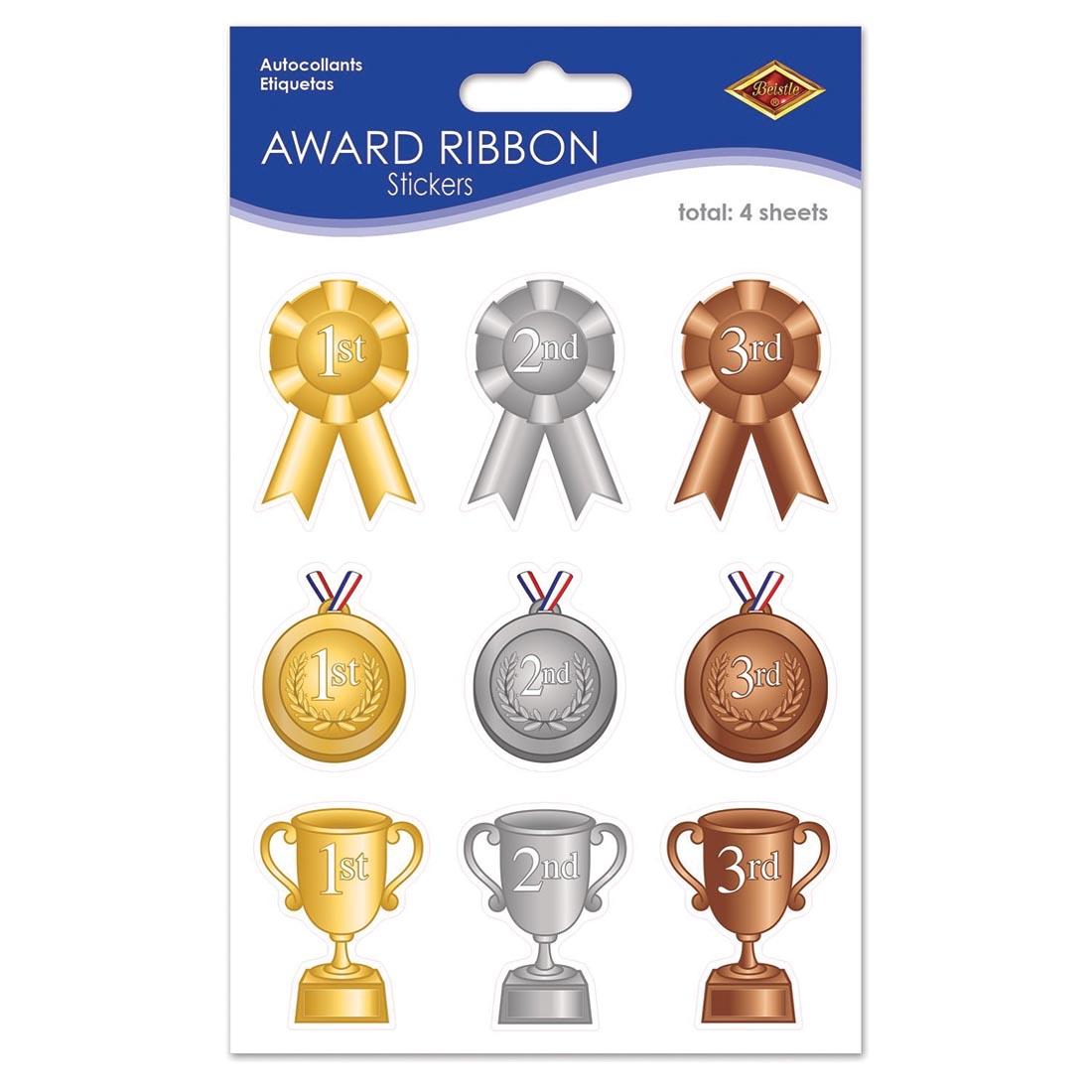 Award Ribbon, Medal and Trophy Stickers