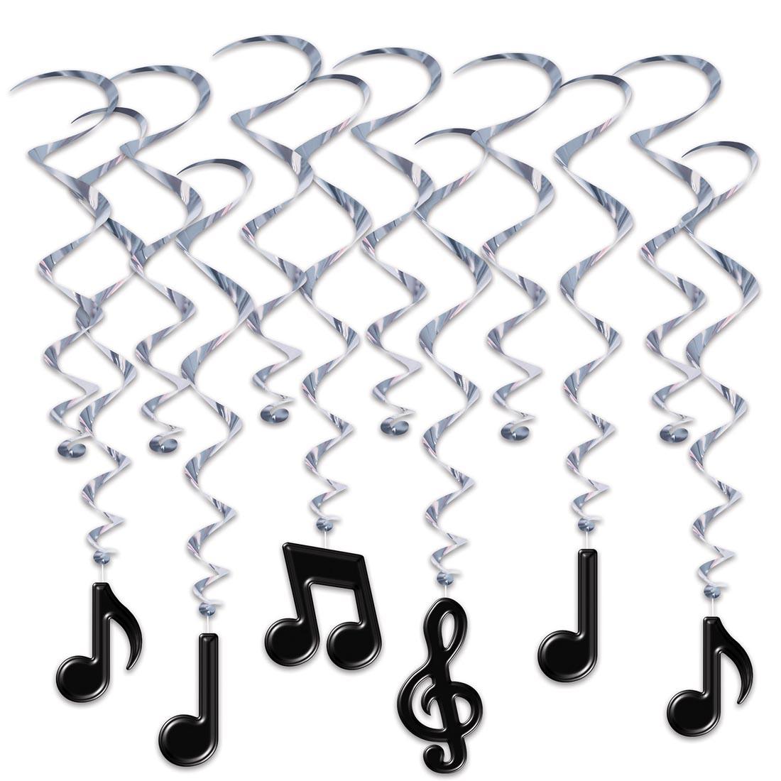 Musical Notes Whirly Decorations