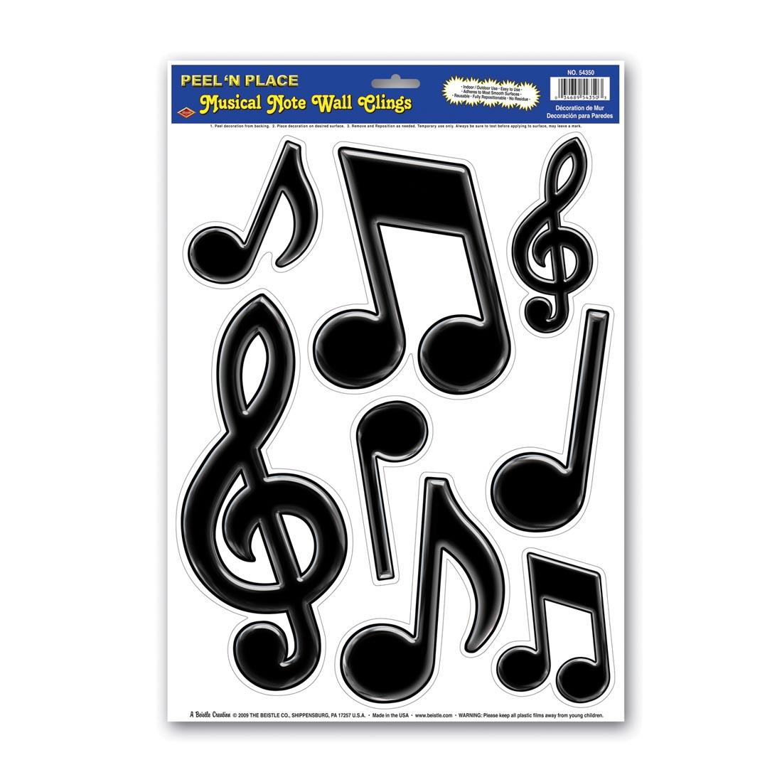 Music Notes and Symbols Wall Clings