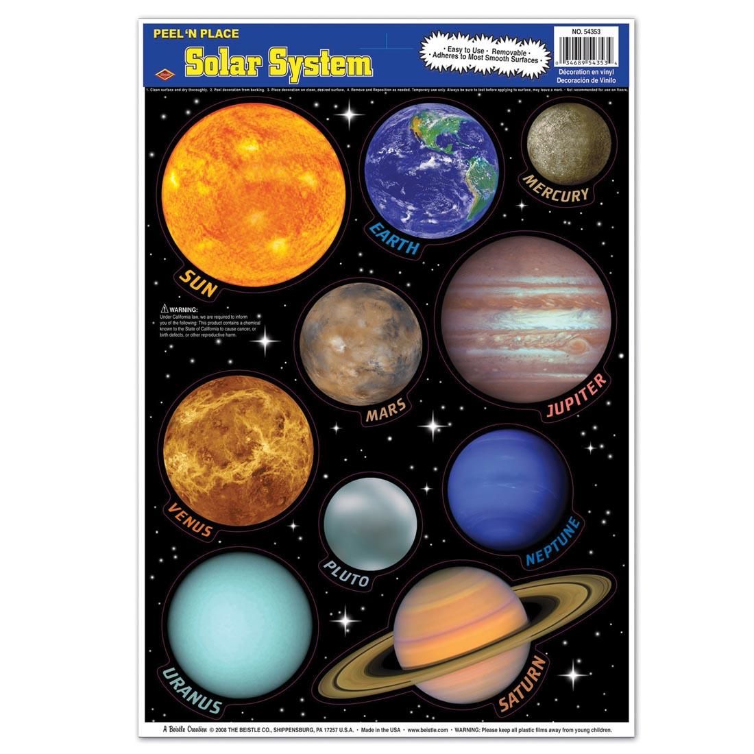 Solar System Wall Clings