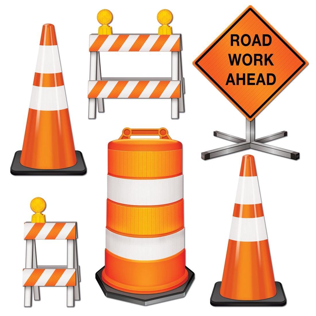 Road Crew Construction Cut-Outs