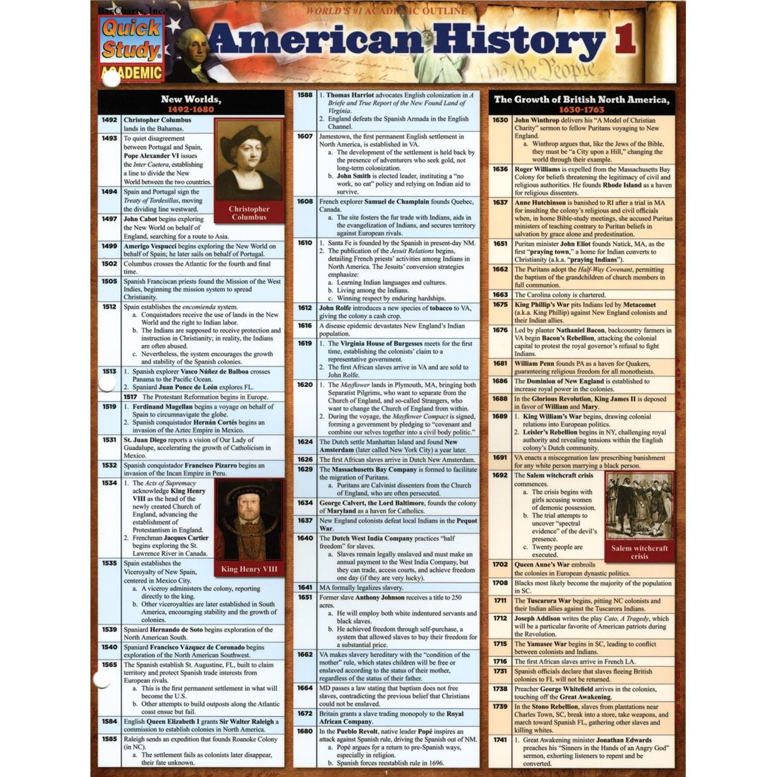 American History 1 Study Guide