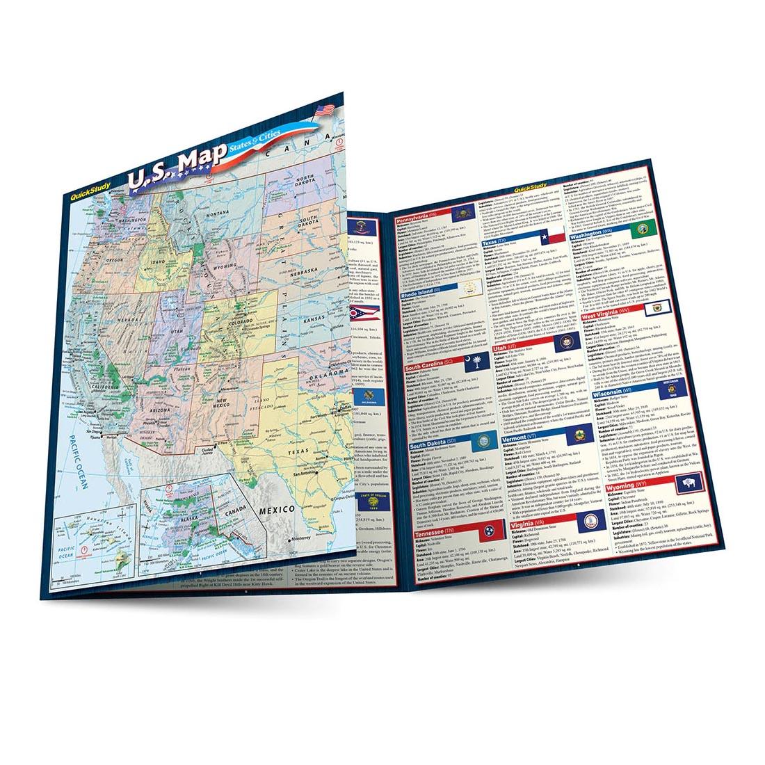US Map States and Cities Reference Guide