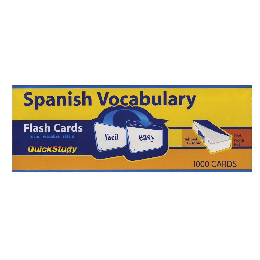 Spanish Vocabulary Flash Cards