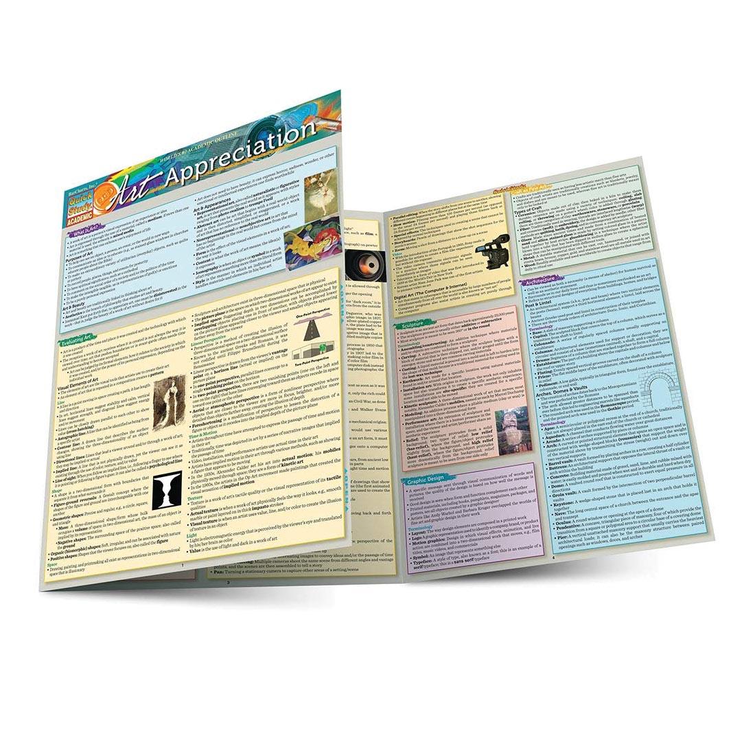 unfolded QuickStudy BarChart: Art Appreciation