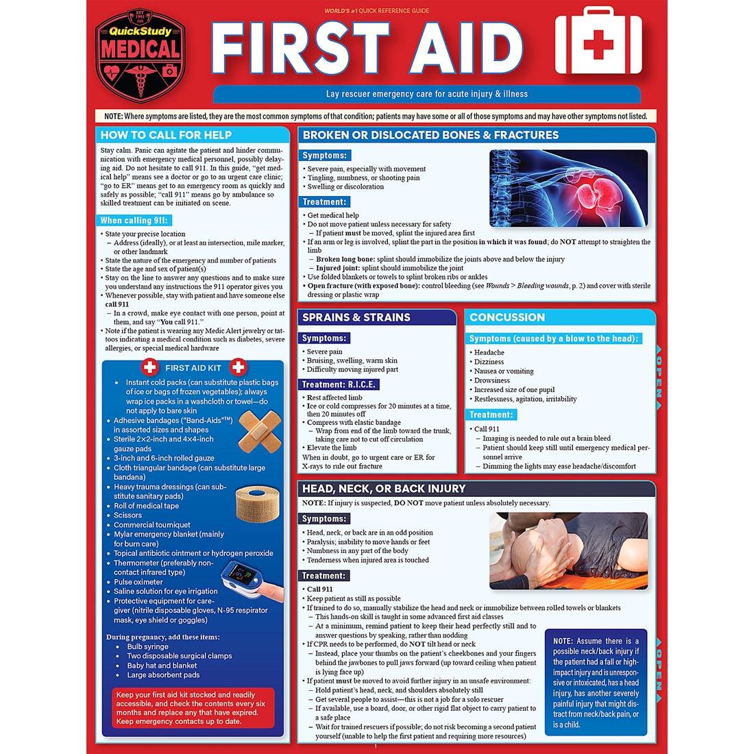 First Aid Reference Chart