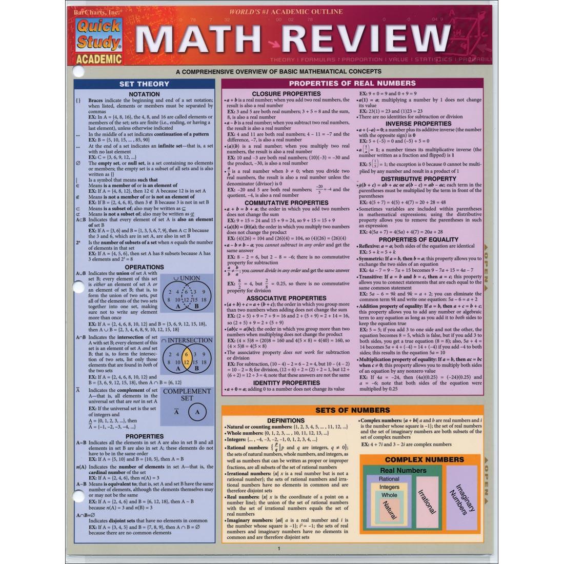 Math Review Study Guide