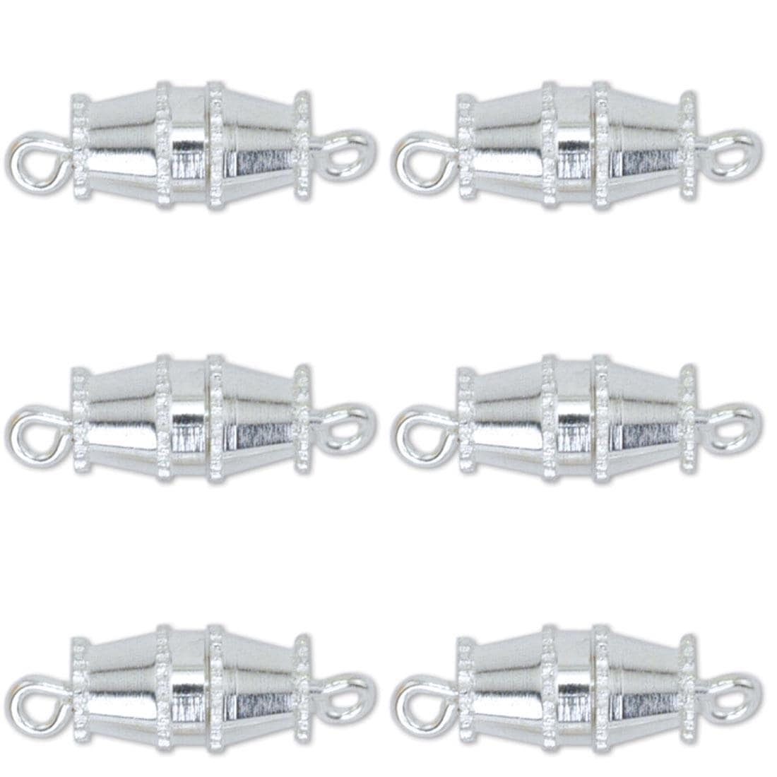 Beadalon Silver Barrel Clasps