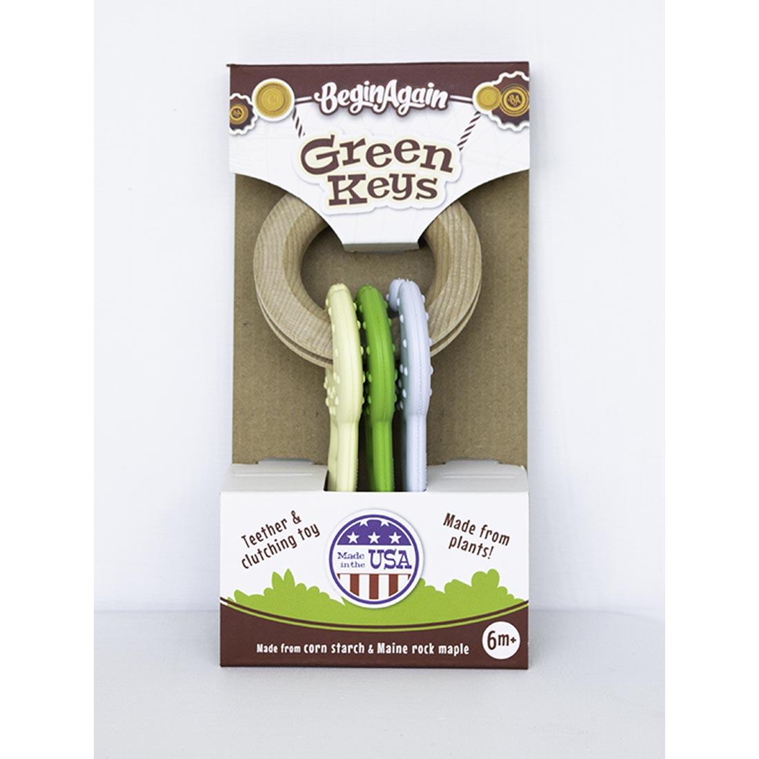 Green Keys Teether Toy by BeginAgain Toys