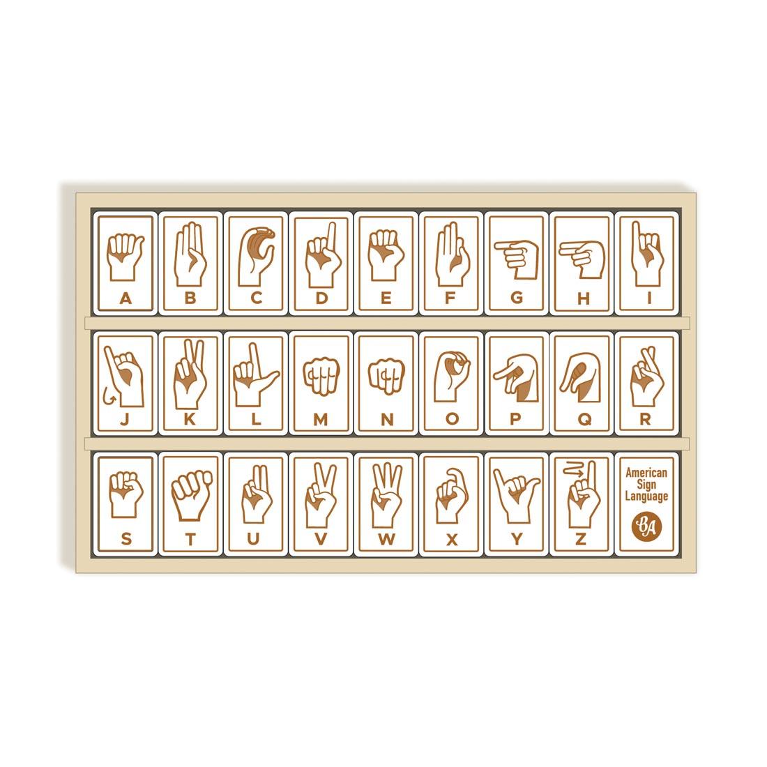 Sign Language Alphabet Tiles by BeginAgain Toys