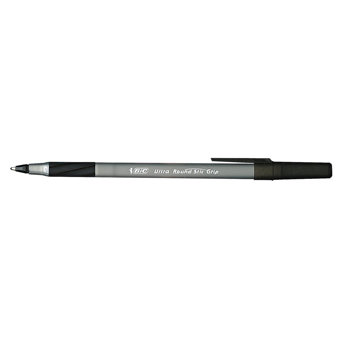 BiC Round Stic Grip Xtra Comfort Black Pen