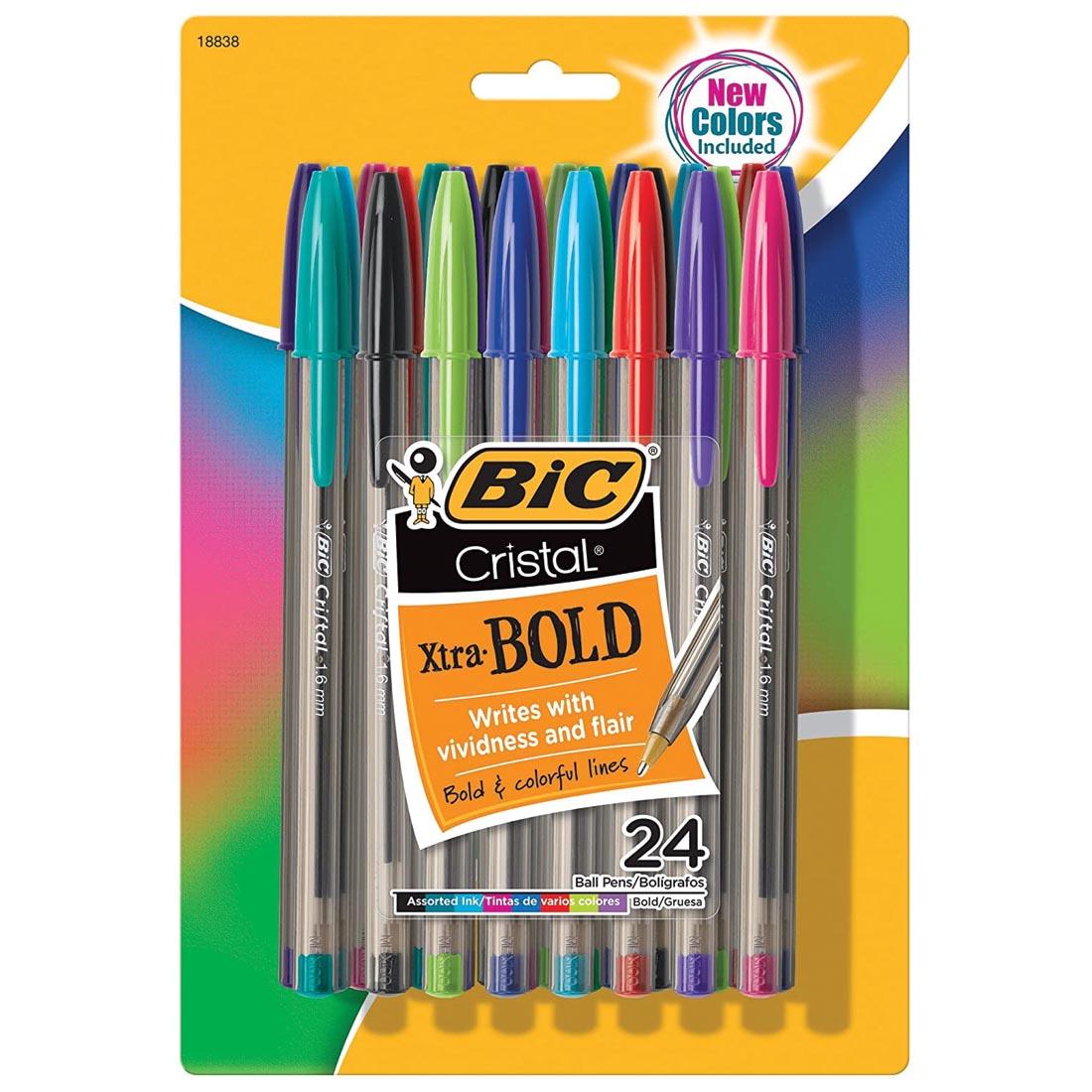 BiC Cristal Xtra Bold Pens 24-Count Package