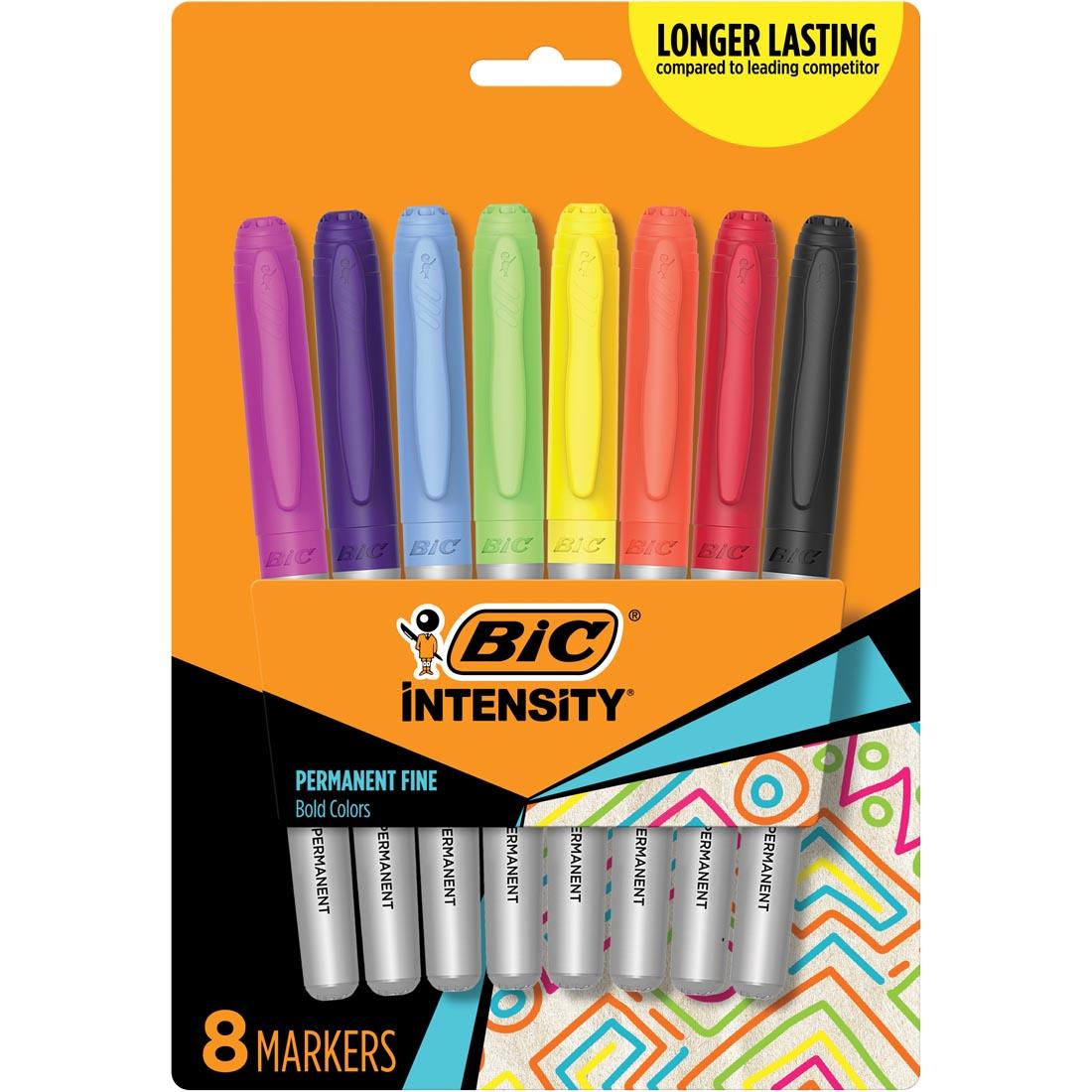 BiC Intensity Fine Point Permanent Markers 8-Color Set