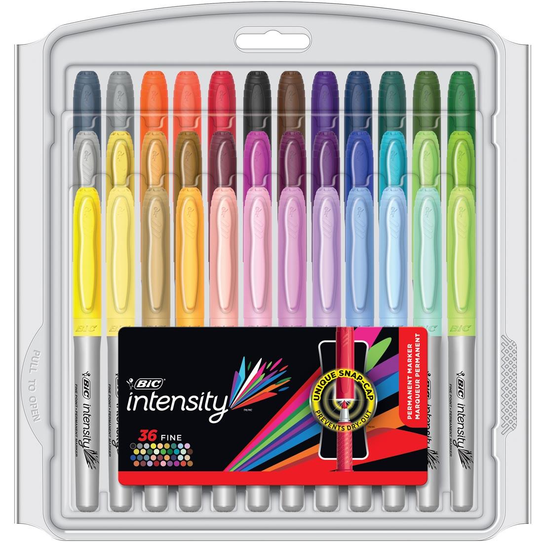 BiC Intensity Fine Point Permanent Markers 36-Color Set