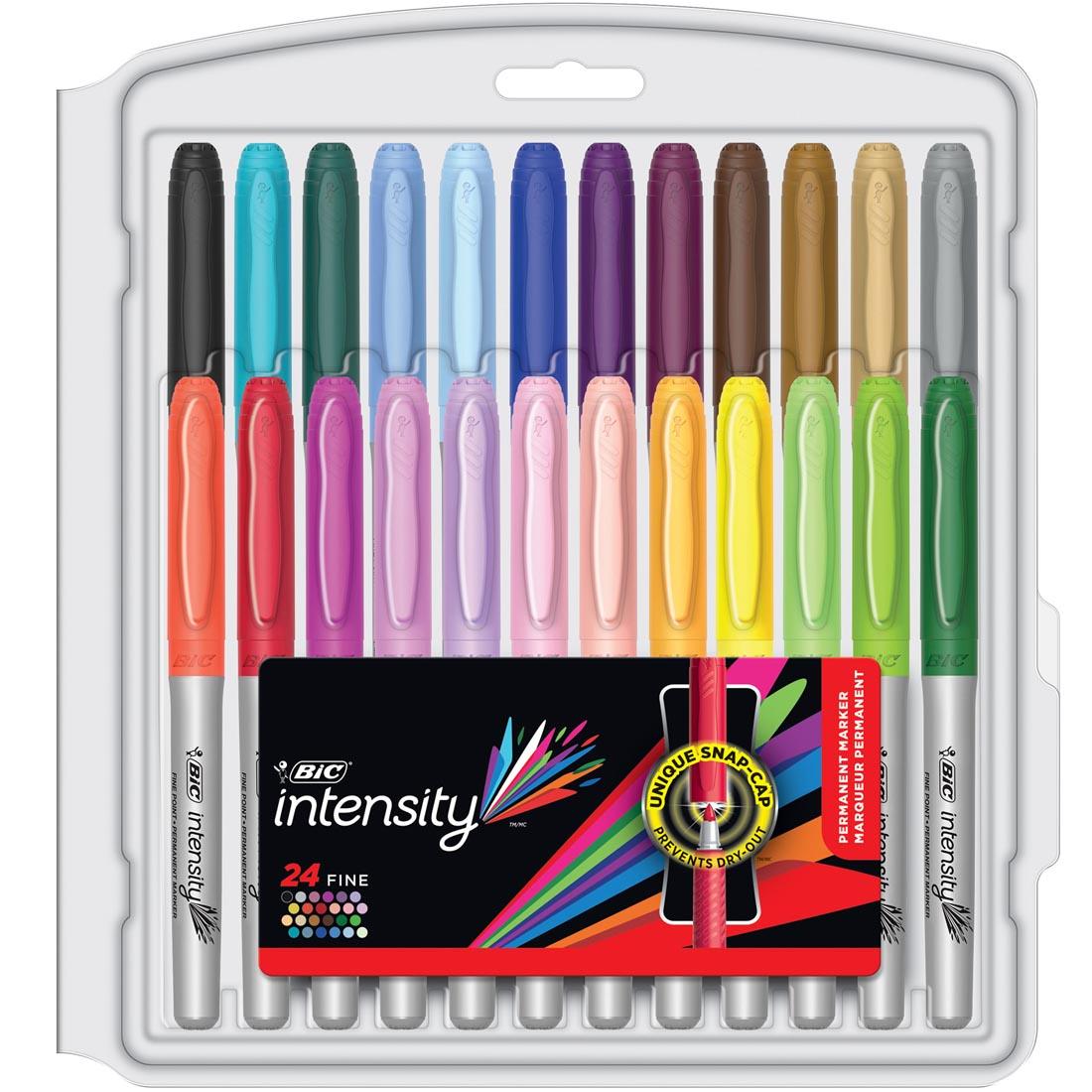 BiC Intensity Fine Point Permanent Markers 24-Color Set
