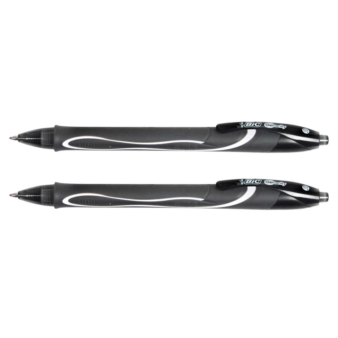 Two Bic Gel-Ocity Black Gel Pens