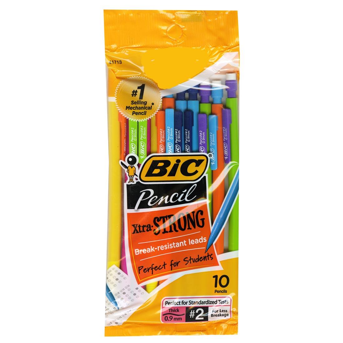 Package of 10 BiC 0.9mm Mechanical Pencils