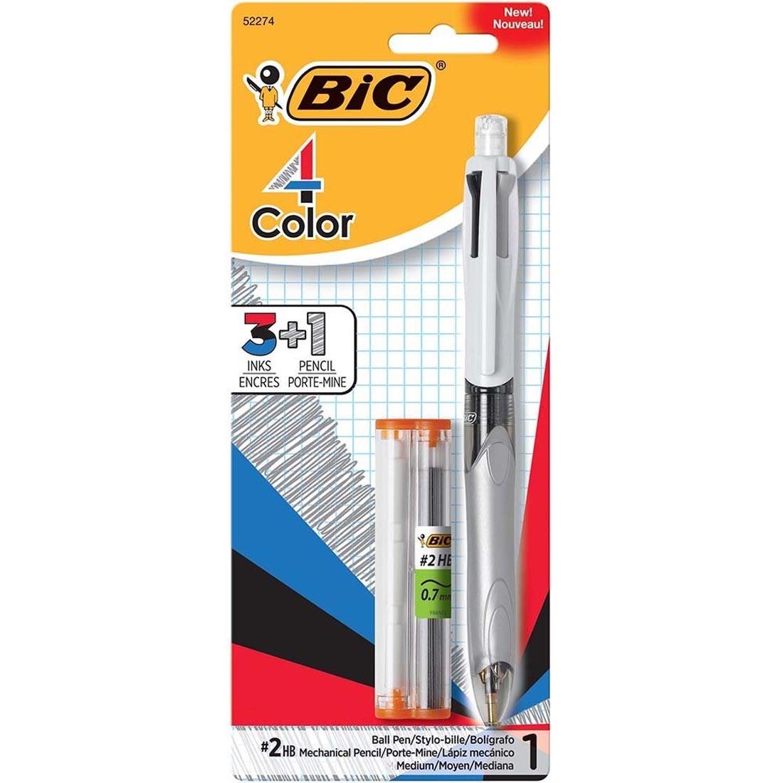 Bic 4-Color 3+1 Ball Pen and Pencil