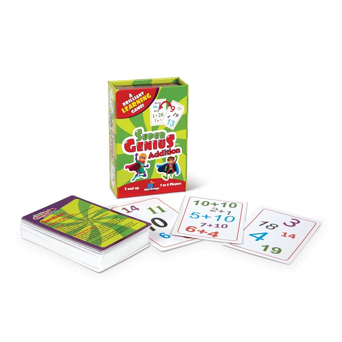 Stack of Cards and the Package from Super Genius Addition Matching Game