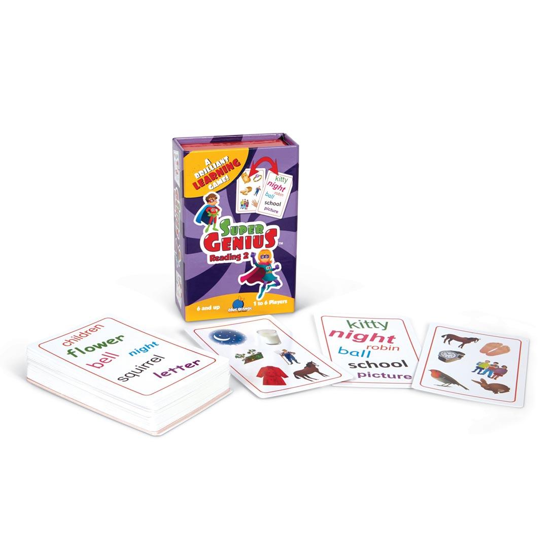 Stack of Cards and Package from Super Genius Reading 2 Matching Game