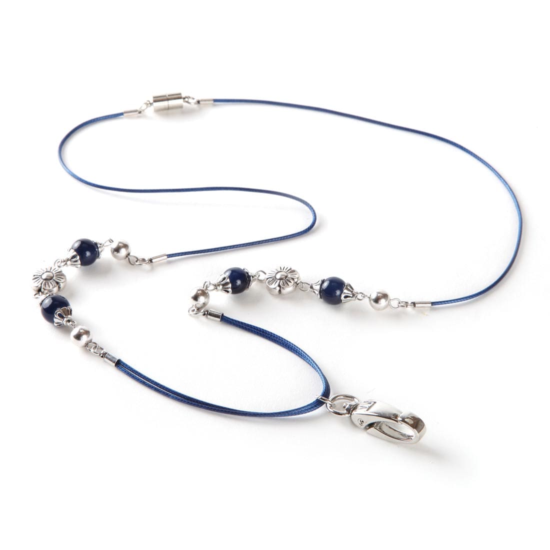 Beaded Lapis Lanyard