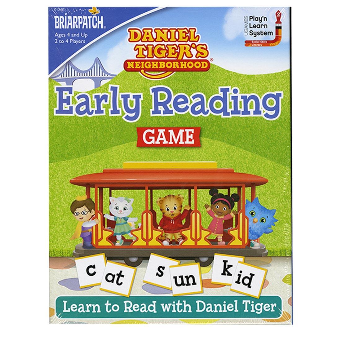 Front of box of Daniel Tiger's Neighborhood Early Reading Game