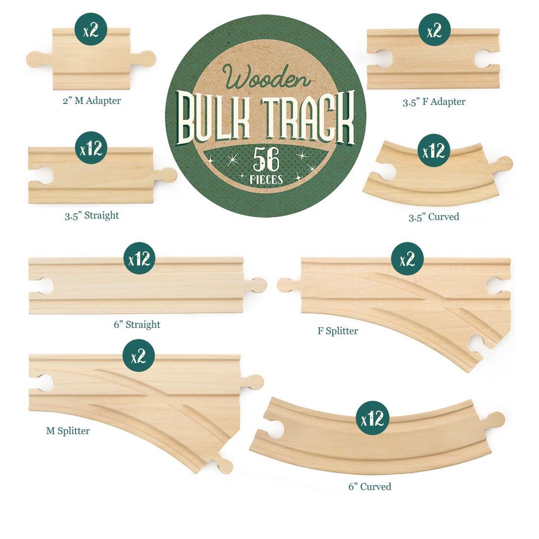 Wooden Bulk Track Pieces