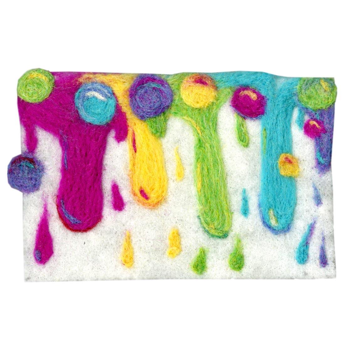 example of a finished project using a Wool Pre-Felt Mini Canvas