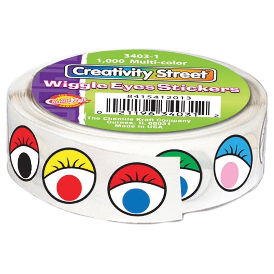 Creativity Street Multicolor Wiggle Eyes Stickers