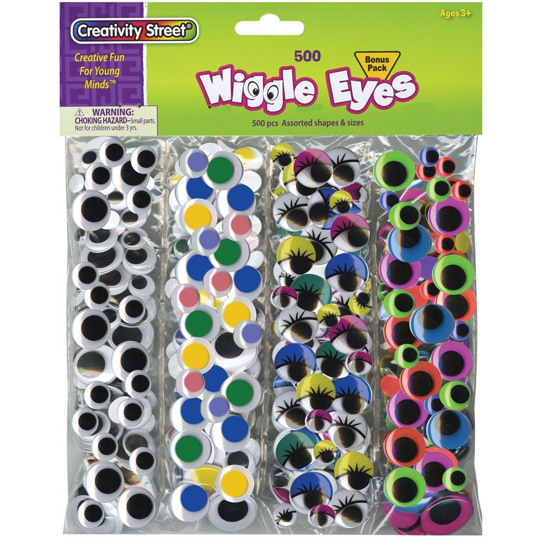 Creativity Street Wiggle Eyes in assorted colors and sizes