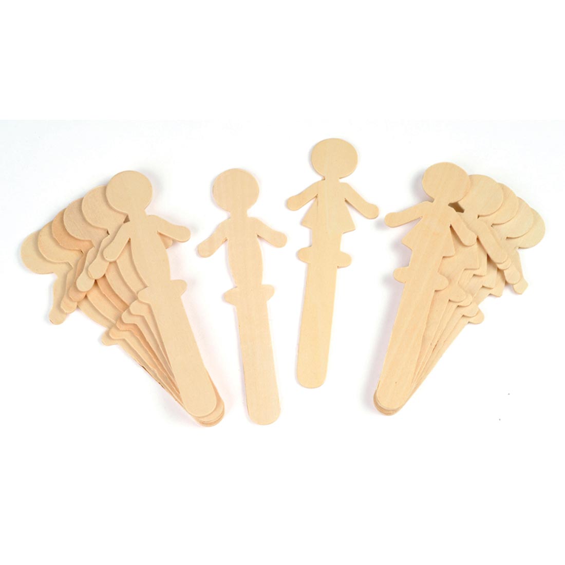 Creativity Street wooden sticks with boy or girl shapes at one end