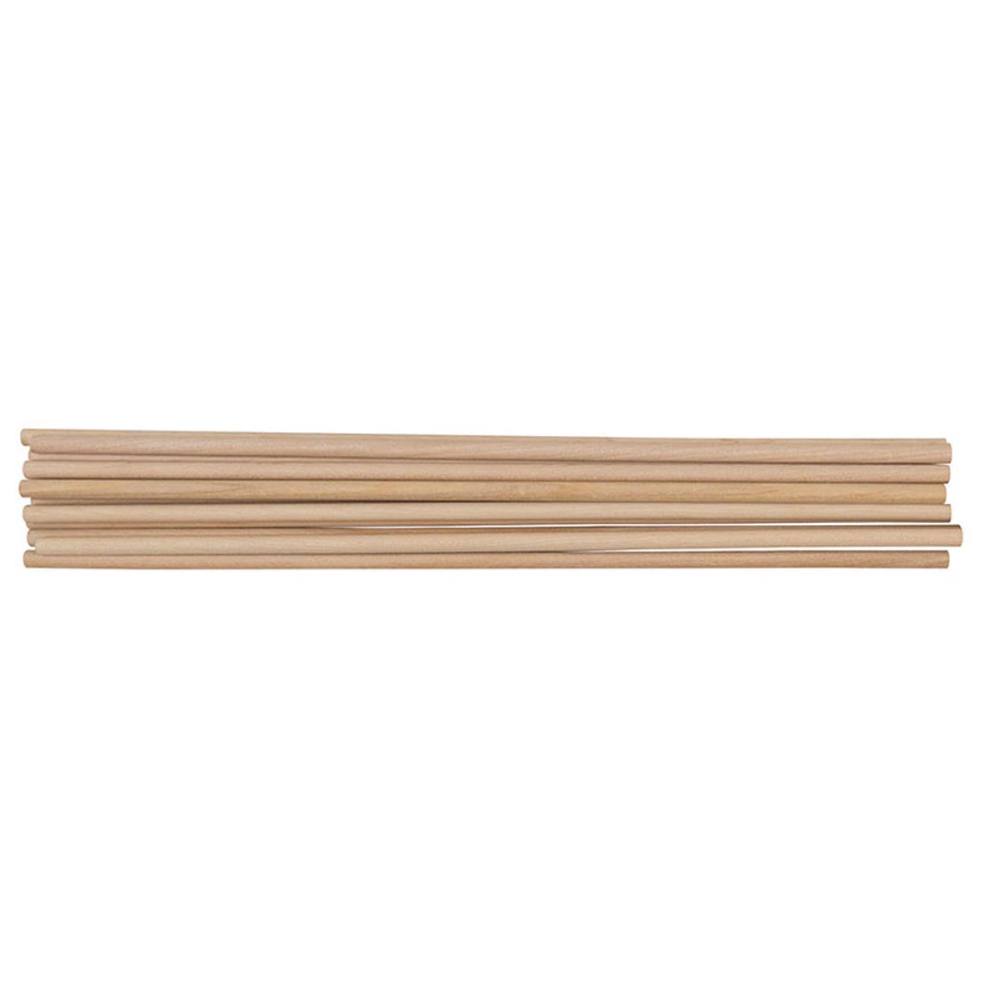Creativity Street 12" long by 1/4" diameter natural Wooden Dowels, 12-Count