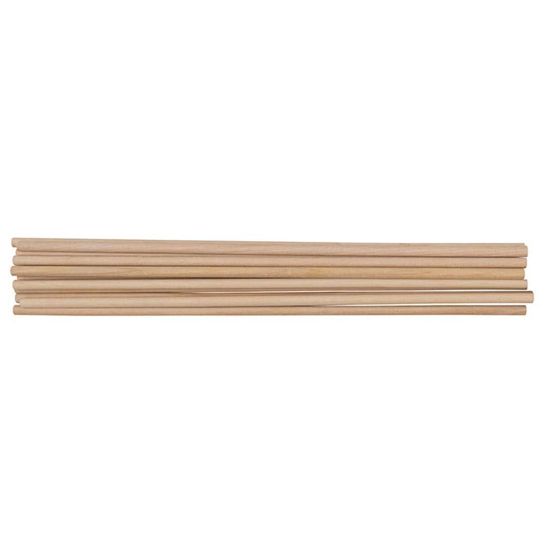 Creativity Street 12" long by 1/4" diameter natural Wooden Dowels, 12-Count