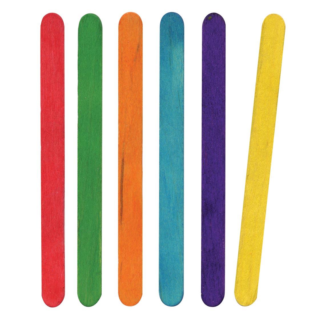 Creativity Street regular size wooden Colored Craft Sticks in assorted colors