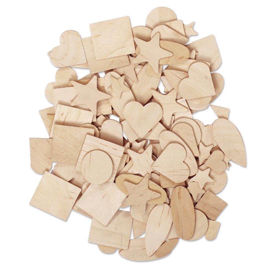 Creativity Street Natural Wood Shapes Assortment, 1/16" thick