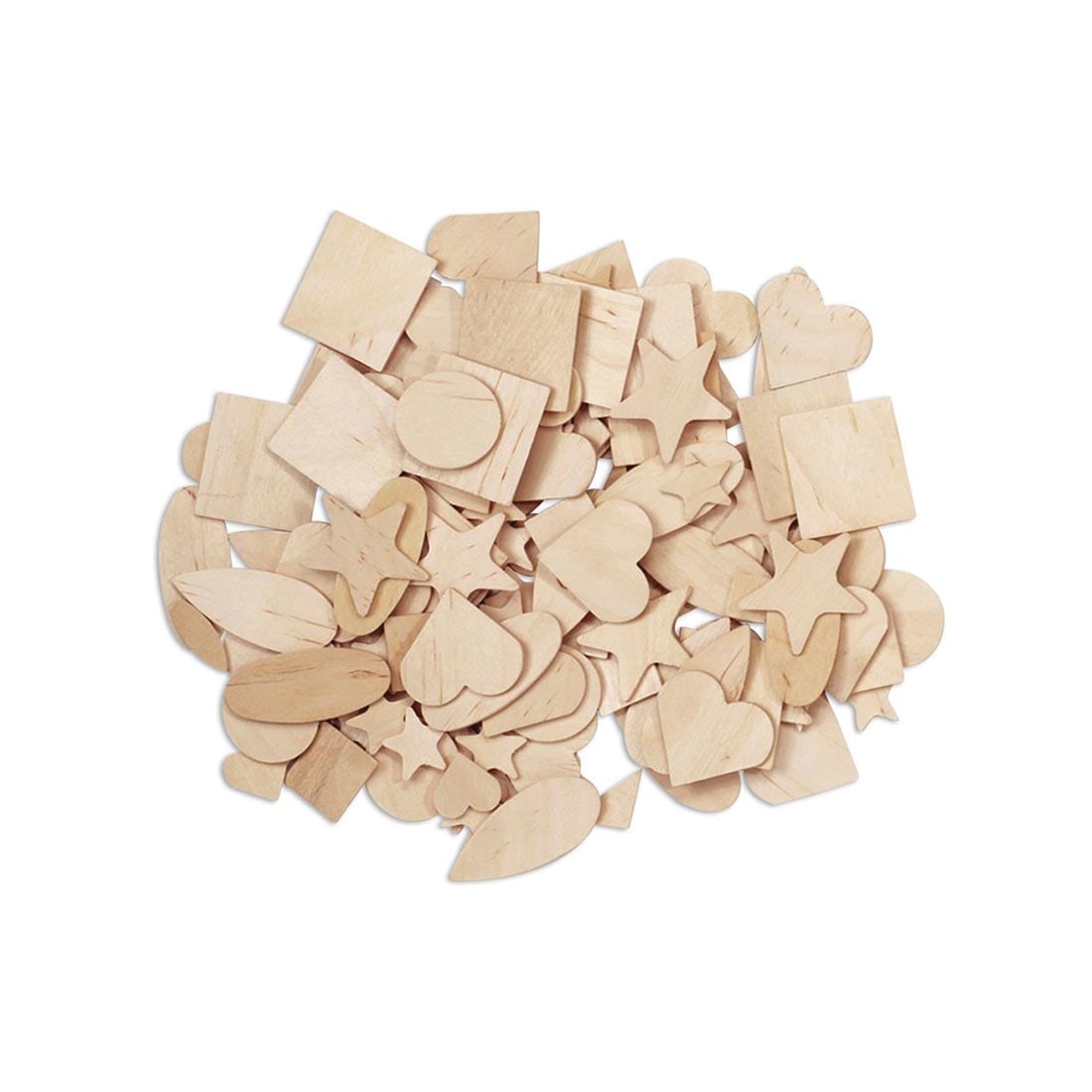 Creativity Street Natural Wood Shapes Assortment, 1/16" thick