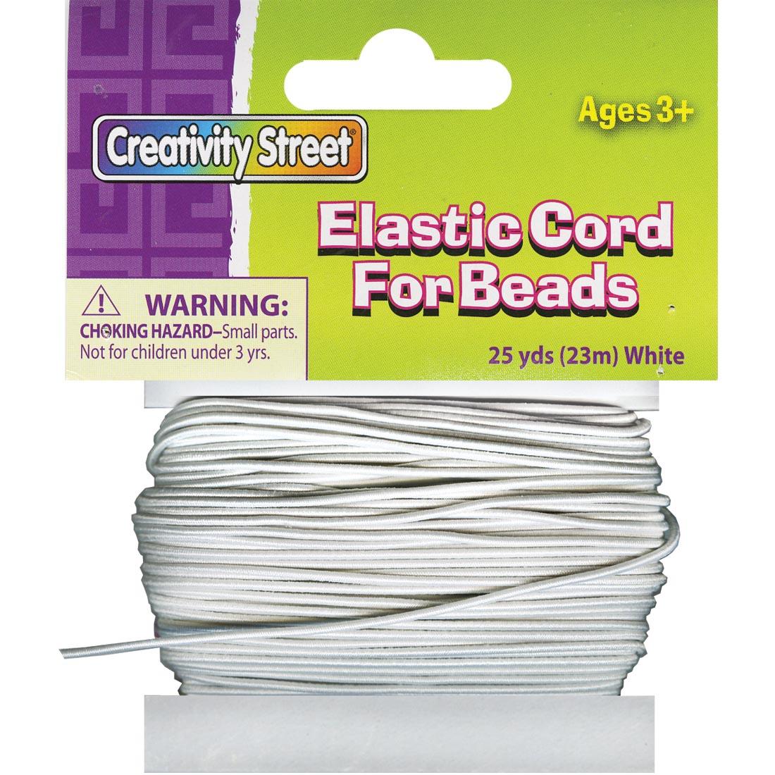 Creativity Street 1.2mm white Elastic Cord For Beads
