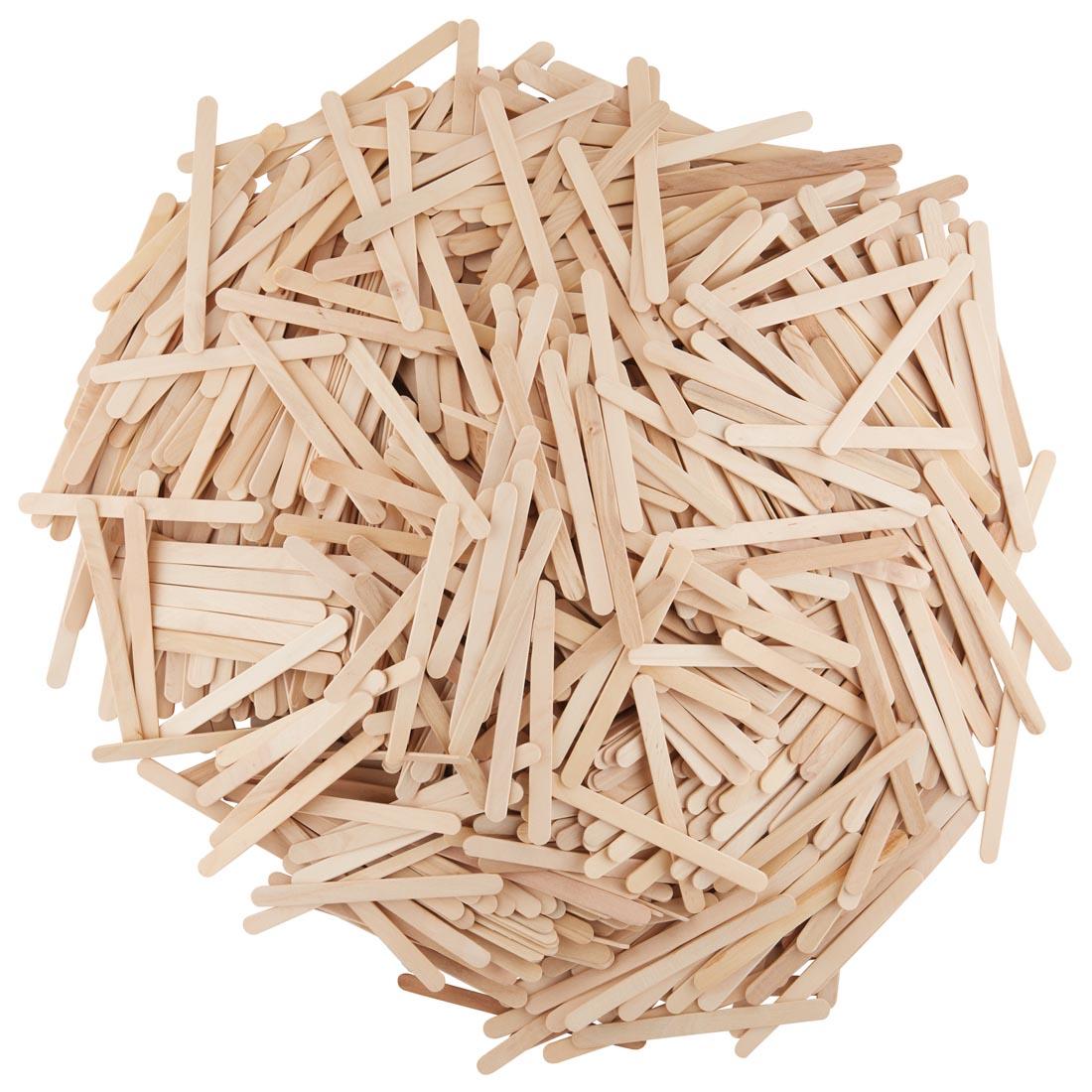 pile of creativity street regular size natural wooden economy craft sticks