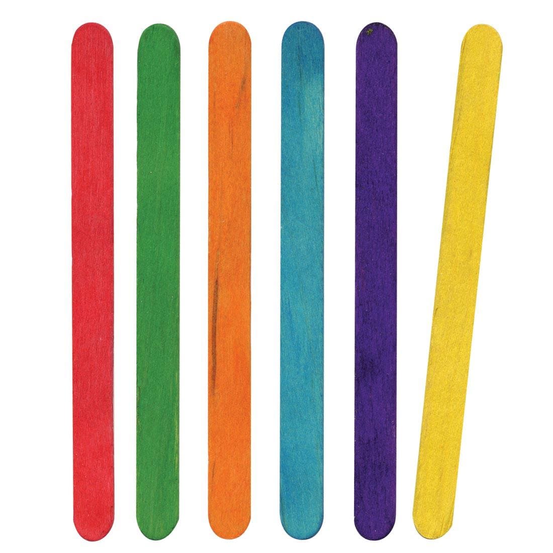 creativity street regular size wooden craft sticks in assorted colors