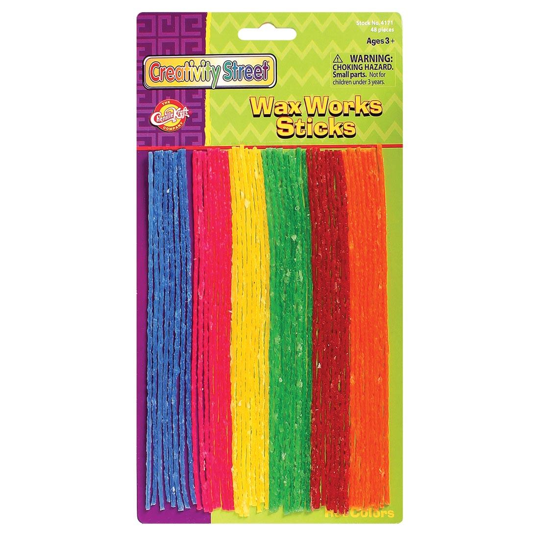 Creativity Street wax works sticks in assorted hot colors