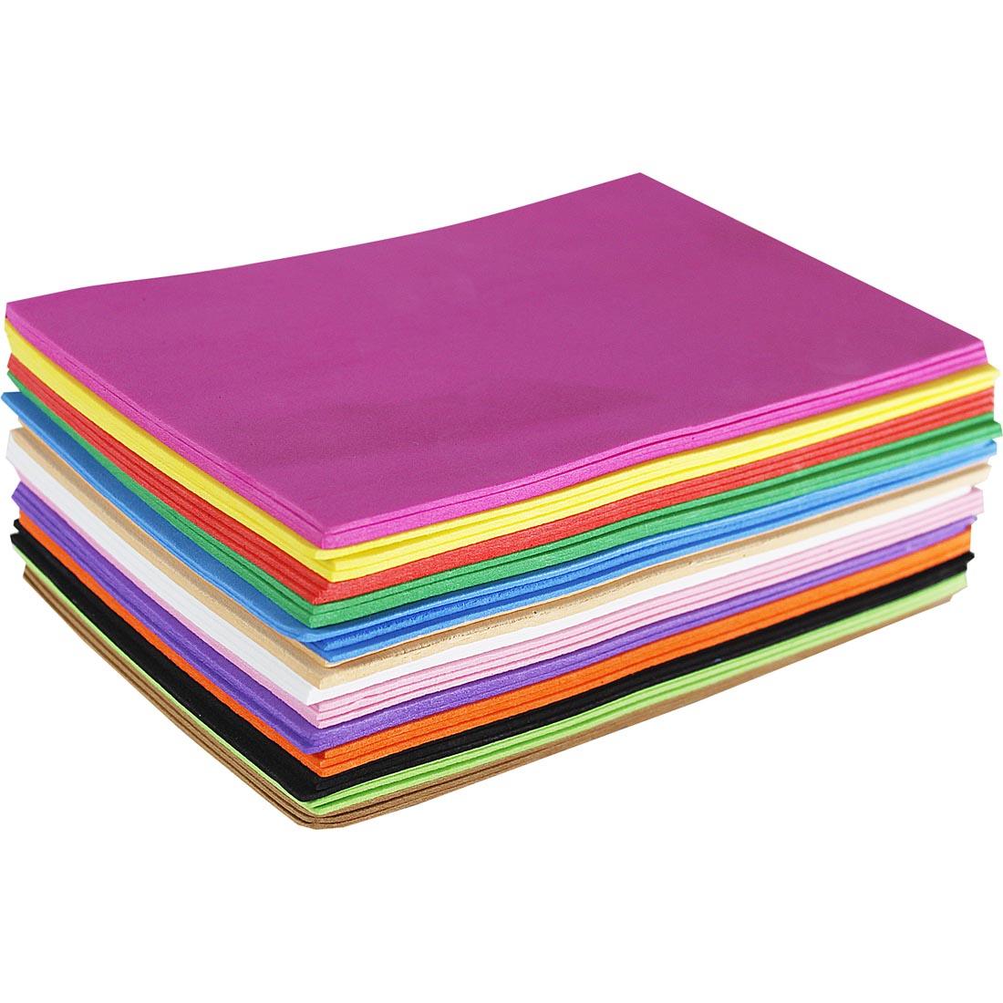 Creativity Street WonderFoam 5-1/2 x 8-1/2" Sheets in assorted colors