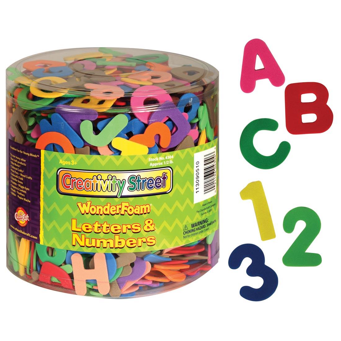 Creativity Street WonderFoam Letters & Numbers in assorted colors