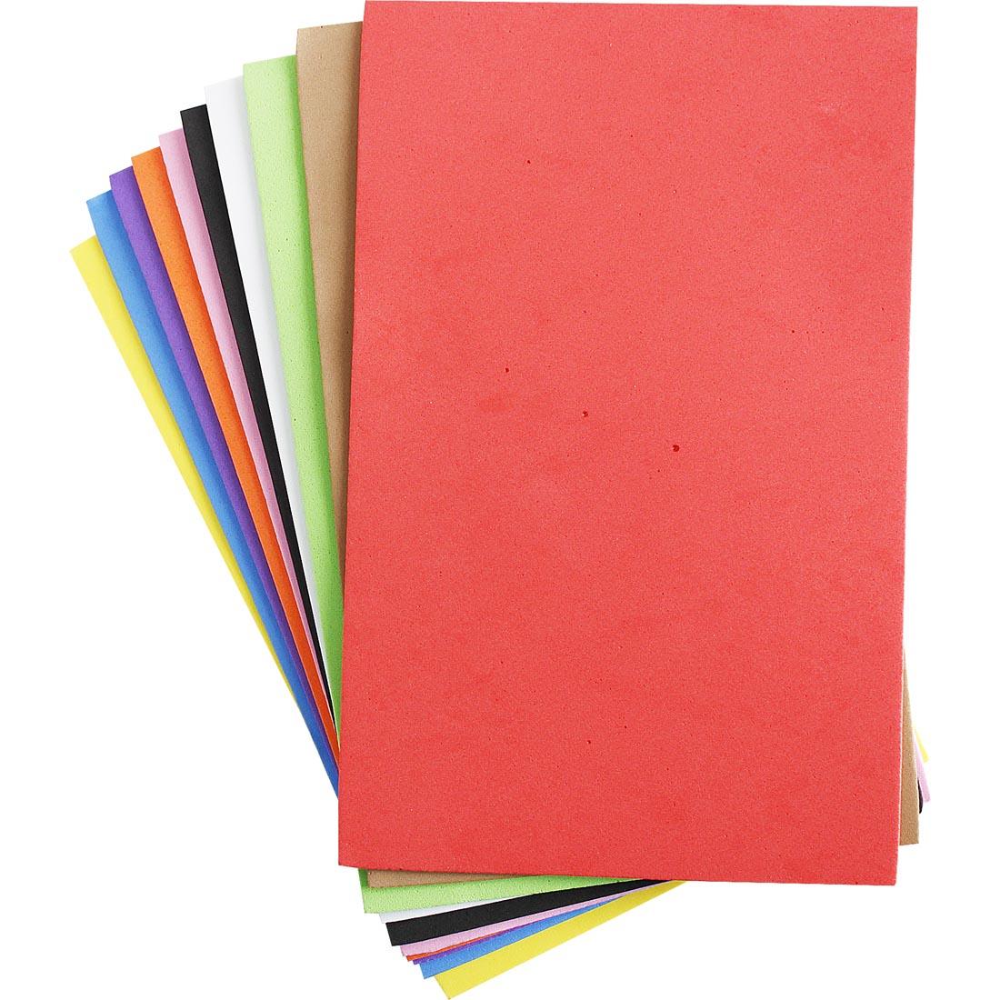 Creativity Street WonderFoam 9x12" Sheets in assorted colors